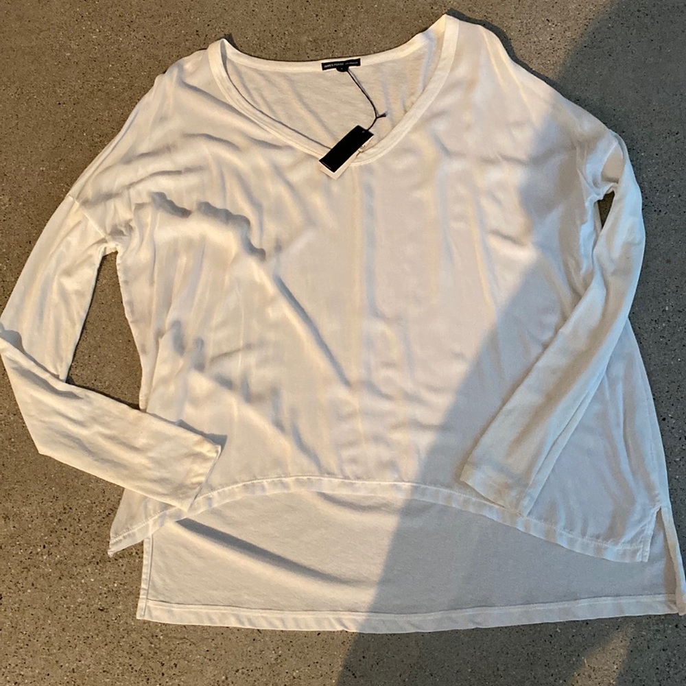 James Perse woven / knot top